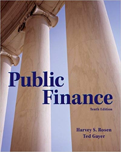 Solution Manual for Public Finance 10th Edition by Harvey S. Rosen