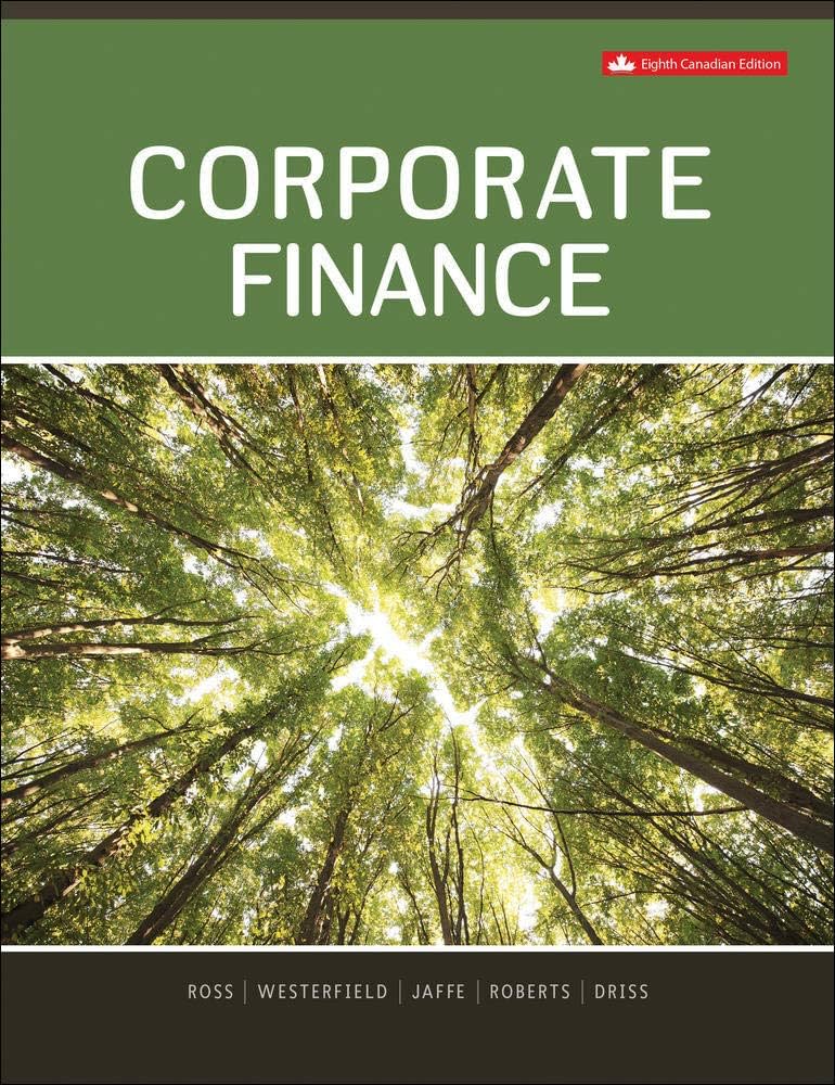 Solution Manual for Ross 8CDNe Corporate Finance 8CDNe