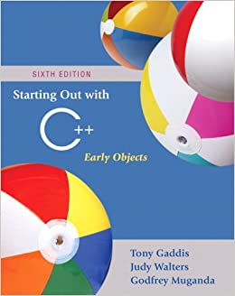 Solution Manual for Starting Out with C++ Early Objects 6th Edition by Tony Gaddis