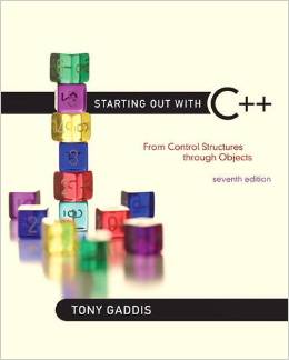 Solution Manual for Starting Out with C++ From Control Structures through Objects 7th Edition by Tony Gaddis