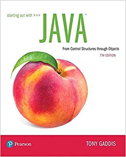 Solution Manual for Starting Out with Java From Control Structures through Objects 7th Edition by Tony Gaddis