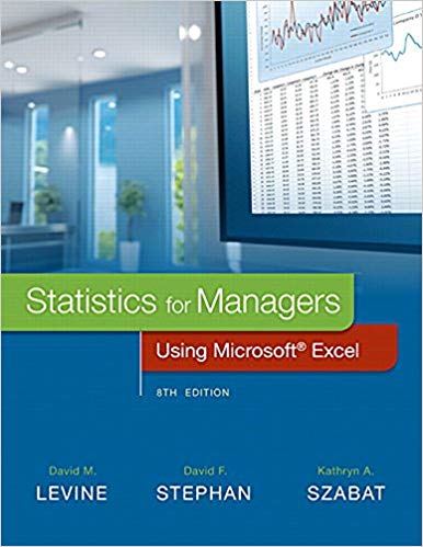 Solution Manual for Statistics for Managers Using Microsoft Excel 8th Edition by David M. Levine