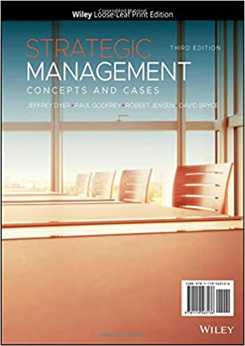 Strategic Management Concepts 3e Test Bank