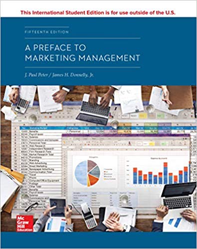 Test Bank for A Preface To Marketing Management 15Th Edition by J. Paul Peter