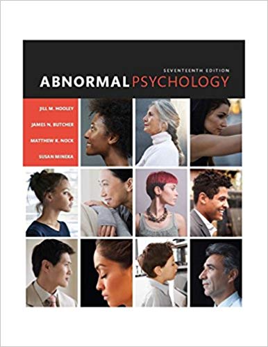 Test Bank for Abnormal Psychology 17th Edition by Jill M. Hooley