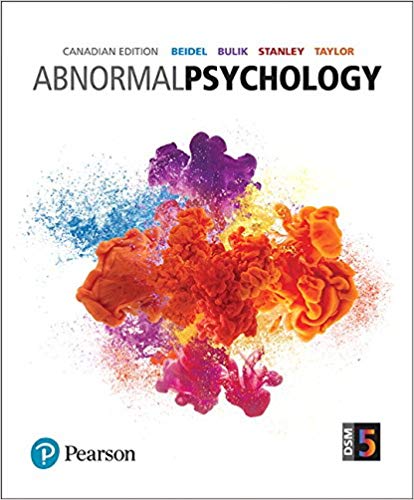 Test Bank for Abnormal Psychology 1st Canadian Edition by Deborah C Beidel