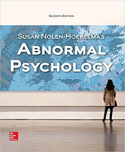 Test Bank for Abnormal Psychology 7th Edition by Susan Nolen Hoeksema