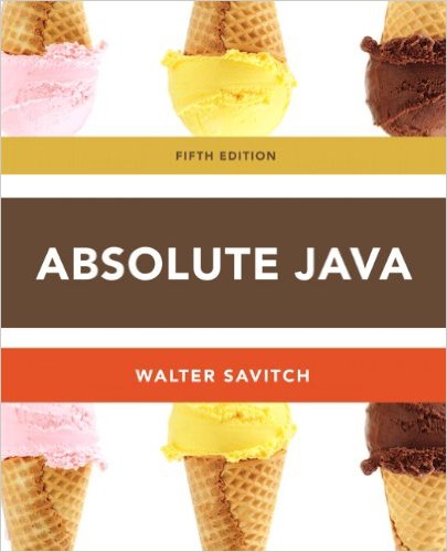 Test Bank for Absolute Java 5th Edition by Walter Savitch