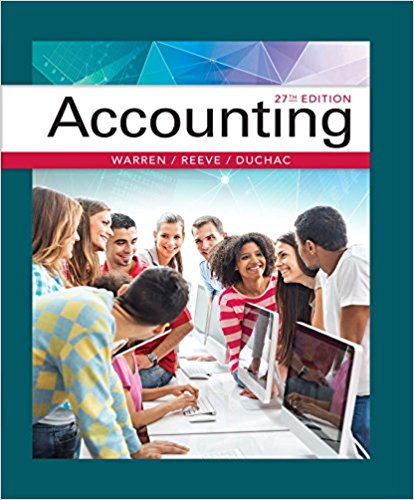 Test Bank for Accounting 27th Edition by Carl S. Warren