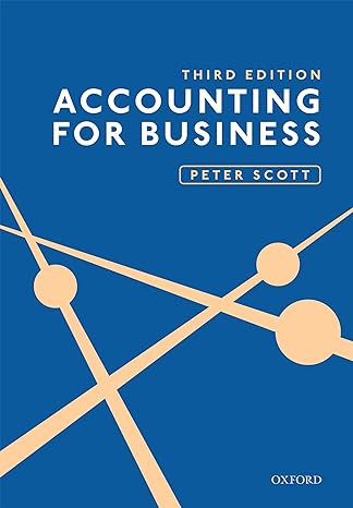 Test Bank for Accounting for Business 3rd Edition by Peter Scott