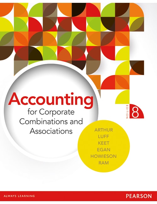 Test Bank for Accounting for Corporate Combinations and Associations 8th Australian Edition by Neal Arthur