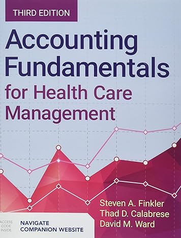 Test Bank for Accounting Fundamentals for Health Care Management 3rd Edition by Steven A. Finkler