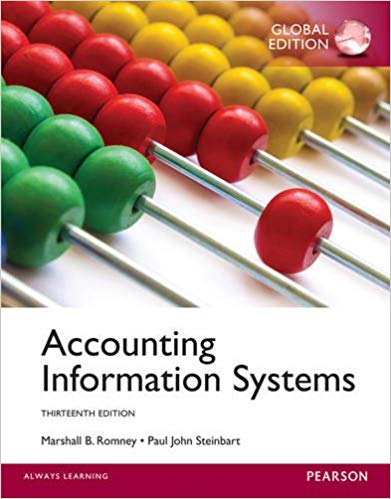 Test Bank for Accounting Information Systems 13th Global Edition by Marshall B. Romney