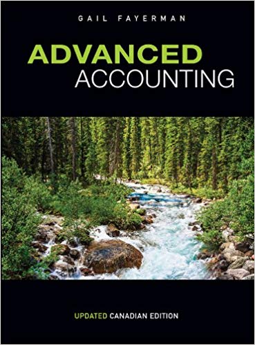 Test Bank for Advanced Accounting Updated 1st Canadian Edition by Gail Fayerman