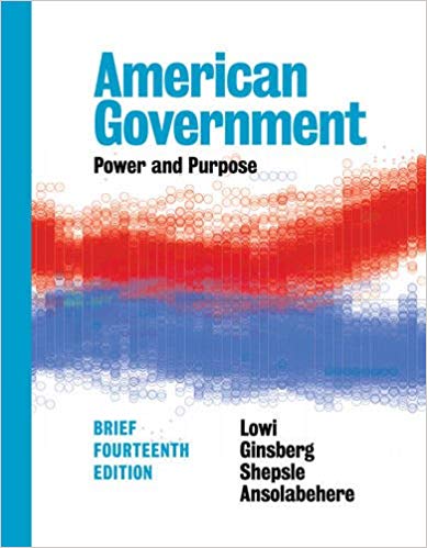Test Bank for American Government Brief 14th Edition by Stephen Ansolabehere