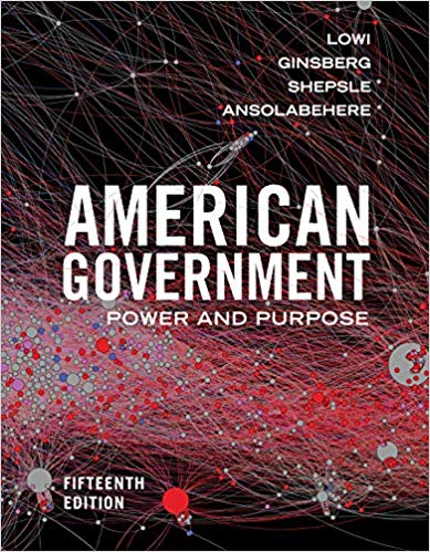 Test Bank for American Government Power and Purpose 15th Edition by Stephen Ansolabehere