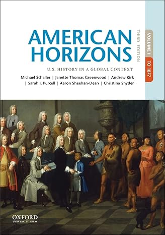 Test Bank for American Horizons U.S. History in a Global Context 3rd Edition by Michael Schaller