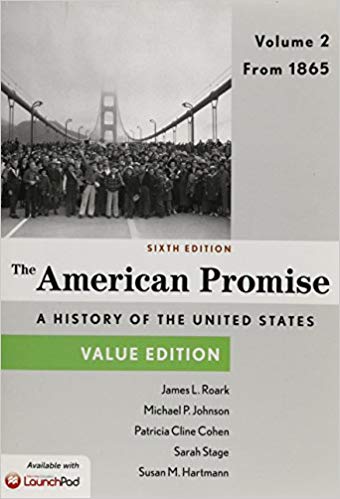 Test Bank for American Promise Value Edition Voulme II 6th Edition by James L. Roark