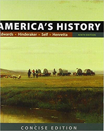 Test Bank for Americas History Concise Edition Combined Volume 9th Edition by Rebecca Edwards