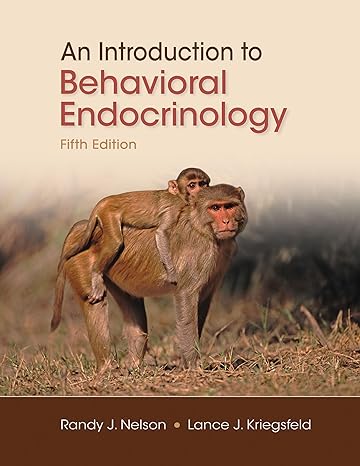 Test Bank for An Introduction to Behavioral Endocrinology 5th Edition by Randy J. Nelson