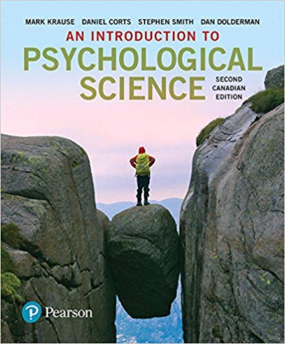 Test Bank for An Introduction to Psychological Science 2nd Canadian Edition by Krause