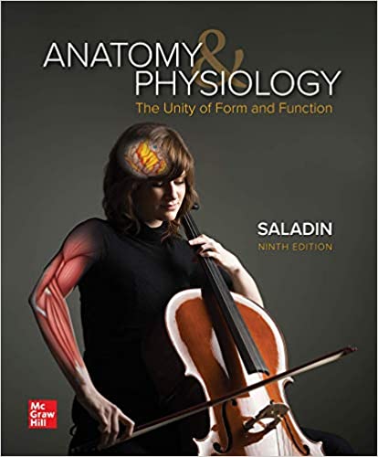 Test Bank for Anatomy and Physiology The Unity of Form and Function 9th Edition by Kenneth Saladin