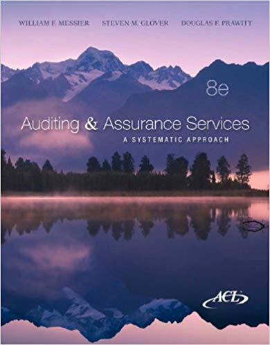 Test Bank for Auditing and Assurance Services A Systematic Approach 8th Edition by William F. Messier