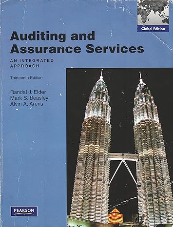 Test Bank for Auditing and Assurance Services An Integrated Approach 13th Global Edition by Alvin A Arens