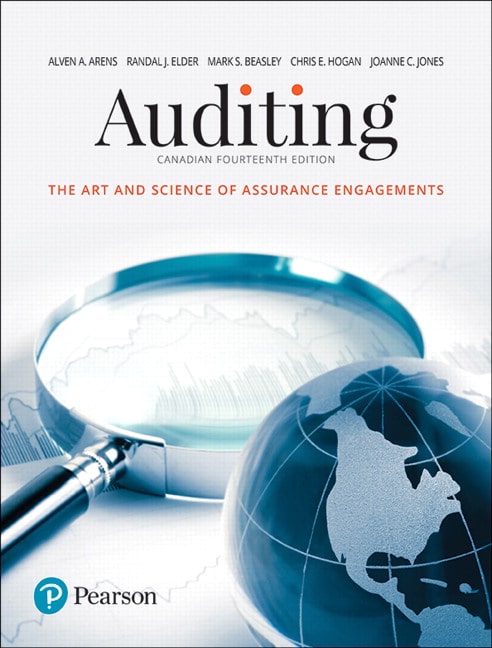 Test Bank for Auditing The Art and Science of Assurance Engagements 14th Canadian Edition by Alvin A Arens