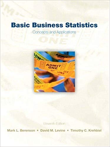 Test Bank for Basic Business Statistics 11th Edition by Mark L. Berenson
