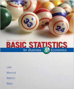 Test Bank for Basic Statistics for Business and Economics 4th Canadian Edition by Lind
