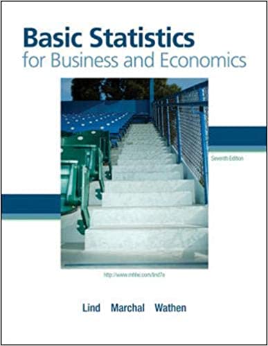 Test Bank for Basic Statistics for Business and Economics 7th Edition by Douglas Lind