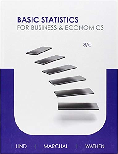 Test Bank for Basic Statistics for Business and Economics 8th Edition by Douglas A. Lind