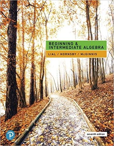 Test Bank for Beginning and Intermediate Algebra 7th Edition by Margaret Lial