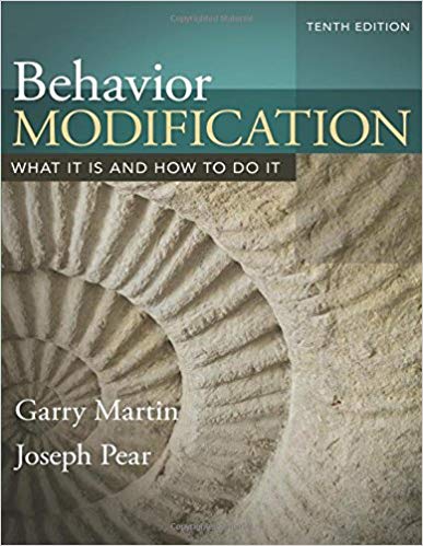 Test Bank for Behavior Modification 10th Edition by Garry Martin