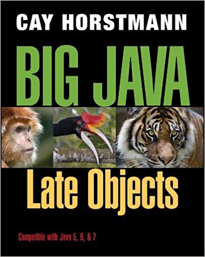 Test Bank for Big Java Late Objects 1st Edition by Cay S. Horstmann