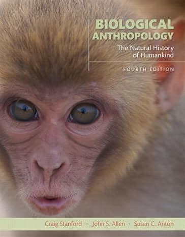 Test Bank for Biological Anthropology 4th Edition by Craig Stanford
