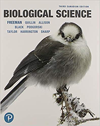 Test Bank for Biological Science 3rd Canadian Edition by Scott Freeman