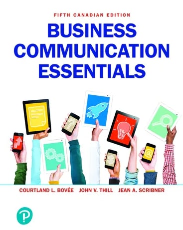 Test Bank for Bovee 5CDNe Business Communication Essentials 5CDNe