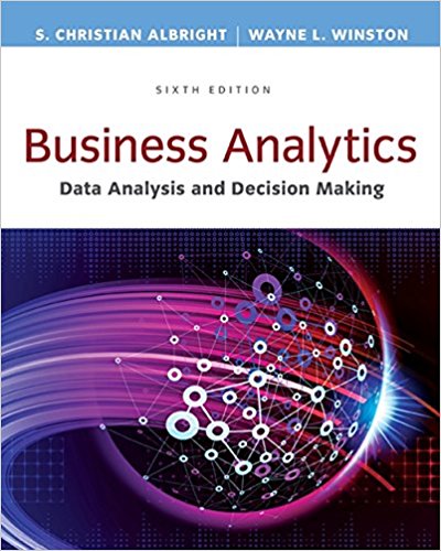 Test Bank for Business Analytics Data Analysis and Decision Making - Standalone book 6th Edition by S. Christian Albright