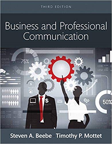 Test Bank for Business and Professional Communication 3rd edition by Steven A. Beebe