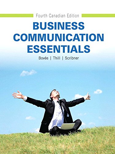 Test Bank for Business Communication Essentials 4th Canadian Edition by Courtland L. Bovee
