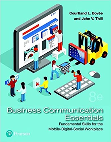 Test Bank for Business Communication Essentials Fundamental Skills 8th Edition by Courtland L. Bovee