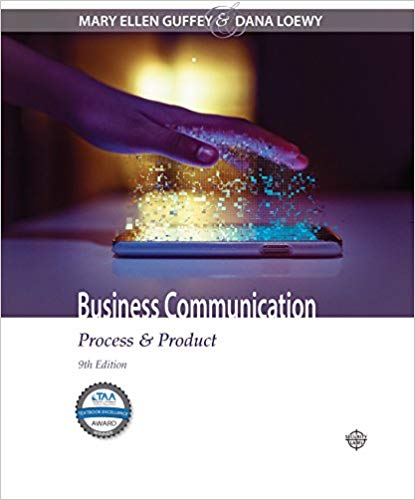 Test Bank for Business Communication Process and Product 9th Edition by Mary Ellen Guffey