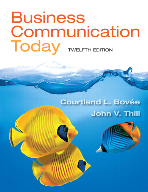 Test Bank for Business Communication Today 12th Edition by Courtland L. Bovee