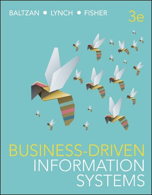 Test Bank for Business Driven Information Systems 3rd Australian Edition by Baltzan