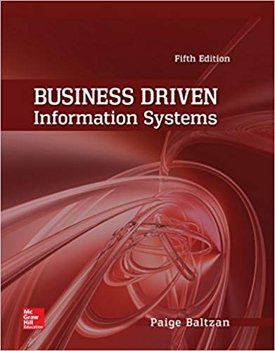 Test Bank for Business Driven Information Systems 5th Edition by Paige Baltzan