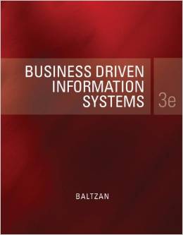 Test Bank for Business Driven Management Information Systems 3rd Edition by Baltzan