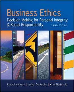 Test Bank for Business Ethics Decision Making for Personal Integrity and 3rd Edition by Laura P. Hartman