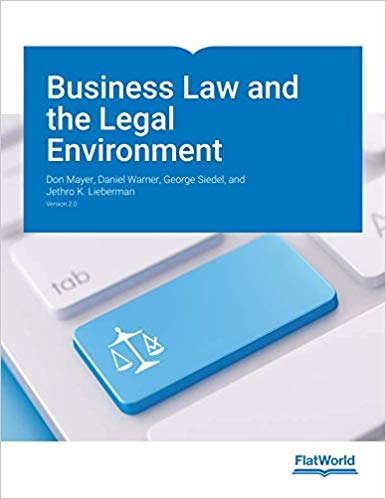 Test Bank for Business Law and the Legal Environment v2.0 by Don Mayer